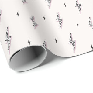 Papel De Regalo Frio signo de poder de perno moderno blanco neutro