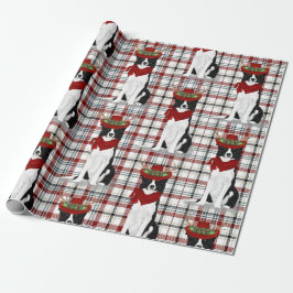 Papel De Regalo Frontera Collie Navidades de vacaciones occidental