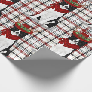 Papel De Regalo Frontera Collie Navidades de vacaciones occidental