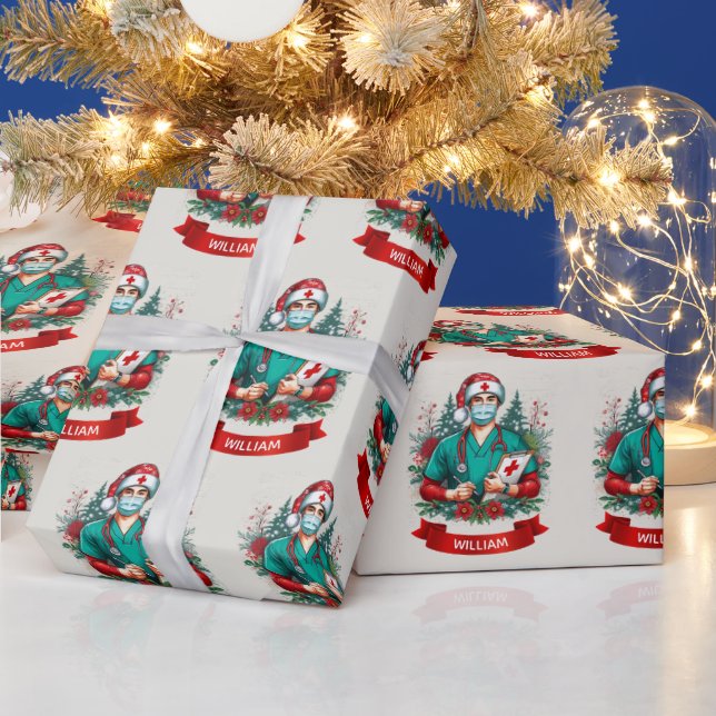 Papel De Regalo Frontline Holiday Hero Christmas Wrapping Paper (Vacaciones)
