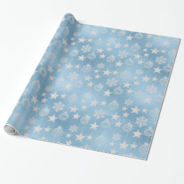 Papel De Regalo Frosted Elegance Winter Snow