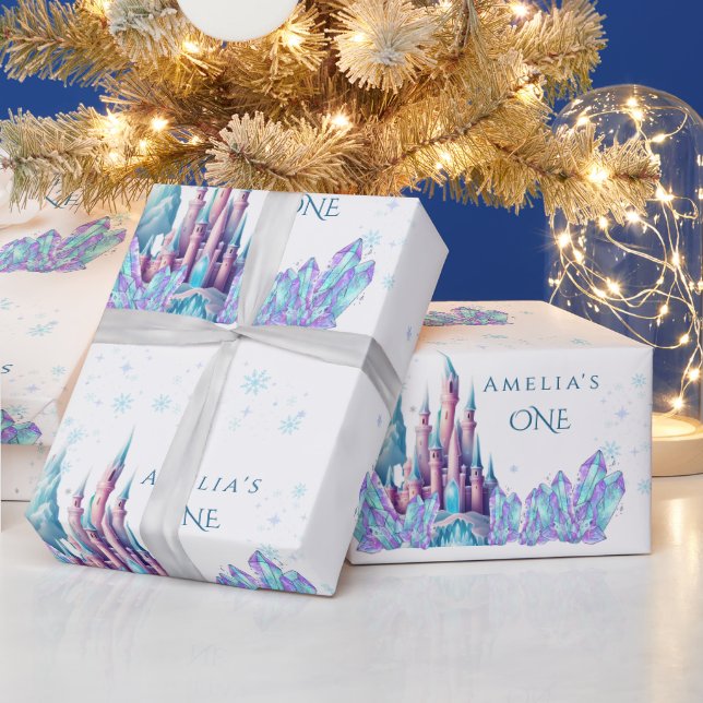 Papel De Regalo Frozen 1st Birthday Cartoon Castle First Birthday  (Vacaciones)