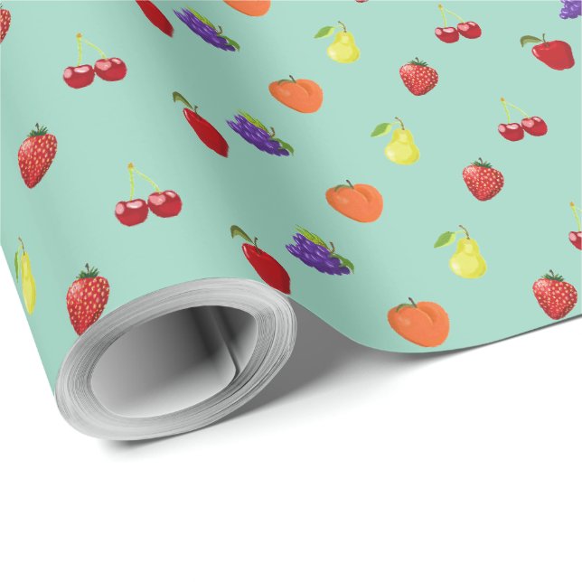 Papel De Regalo Fruits (Esquina del rollo)