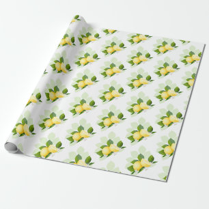 Papel De Regalo Fruta cítrica de limón botánica