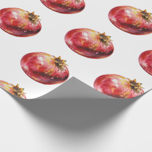 Papel De Regalo Fruta de acuarela moderna y trendy Granada