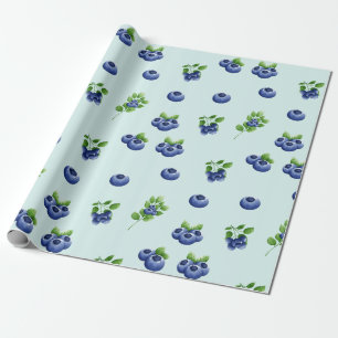 Papel De Regalo Fruta de arándano acuático