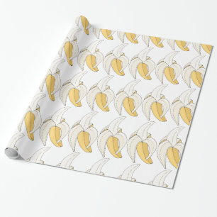 Papel De Regalo Fruta de los plátanos amarillos