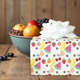 Papel De Regalo Fruta Dos-tti Frutti 2do Cumpleaños