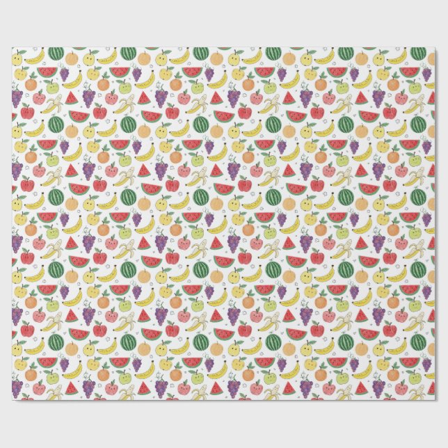 Papel De Regalo frutas (Superficie plana)