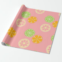 frutas con estampado de cítricos