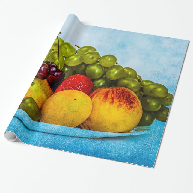 Papel De Regalo Frutas de verano (Desenrollado)