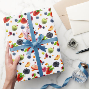 Papel De Regalo Frutas Mezcladas