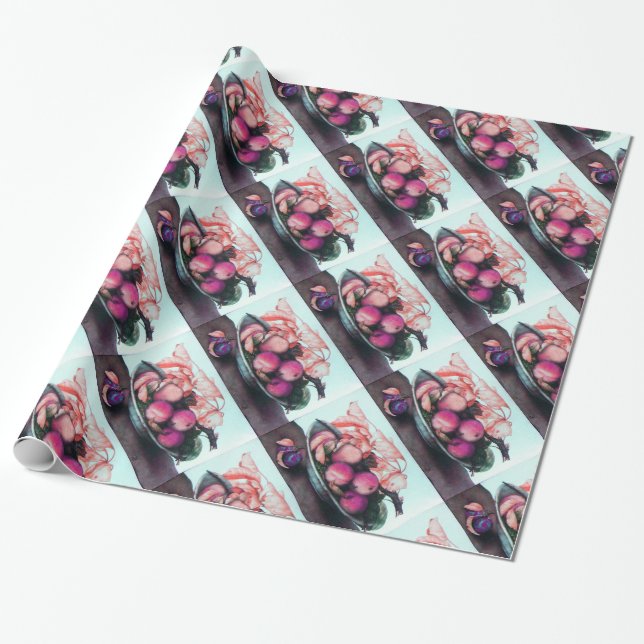 PAPEL DE REGALO FRUTAS Y PLAYAS DE TEMPORADA (Desenrollado)