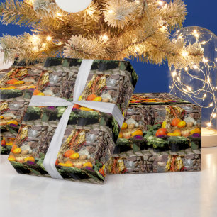 Papel De Regalo Frutos De La Cosecha De Otoño