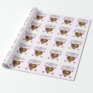 PAPEL DE REGALO FRUTOS DE LOS GALATIANOS FLORALES DEL ESPÍRITU