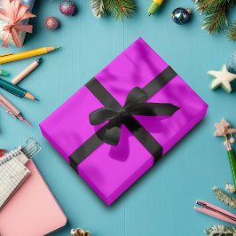 Papel De Regalo Fucsia Color Sólido | Clásico | Elegante