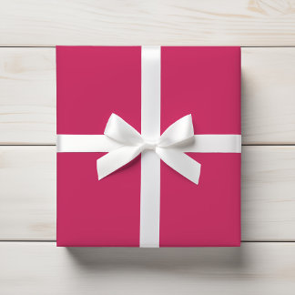 Papel De Regalo Fucsia Rosa Frambuesa Caliente Vibrante Color Sóli
