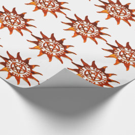 Papel De Regalo Fuego de Sol y Pentáculo
