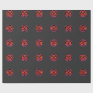 Papel De Regalo Fuego Psicodélico Carnero Aries