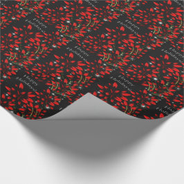 Papel De Regalo Fuegos artificiales de Poinsettia