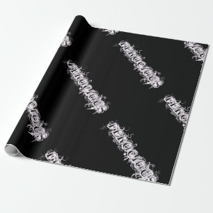 Papel De Regalo Fuente de estilo de tatuaje FEROCIOUS