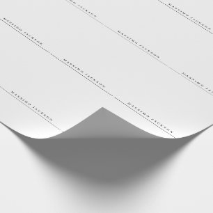 Papel De Regalo Fuente Serif Profesional Minimalista Elegante de M