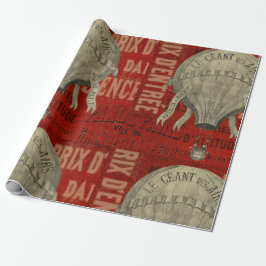 Papel De Regalo Fuentes gráficas de Steampunk Hot Air Ballon Ride