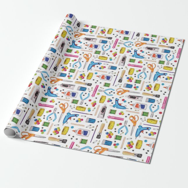 Papel De Regalo Fuentes lindas del arte (Desenrollado)