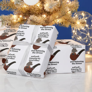 Papel De Regalo Fumar en pipa Disfrutando de las buenas vibras Fum