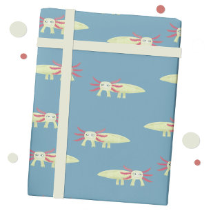Papel De Regalo Fun Axolotl