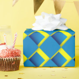 Papel De Regalo Fun Blue Dimensional