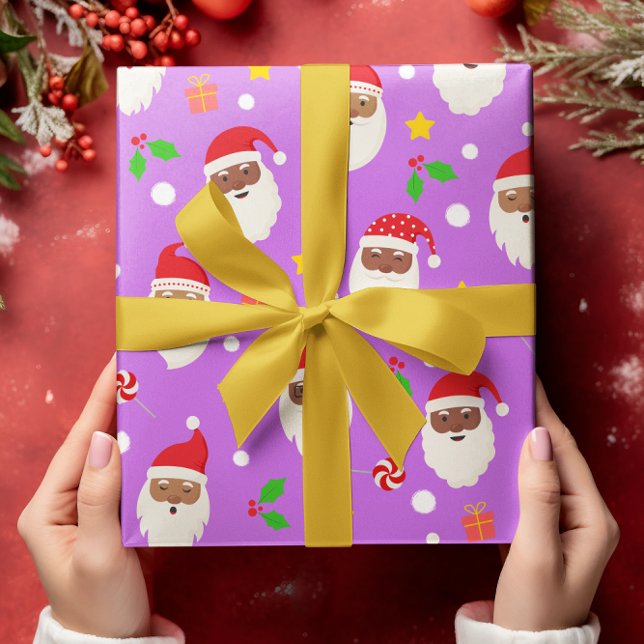 Papel De Regalo Fun Cute Festividad Navidades de Santa Claus (Subido por el creador)