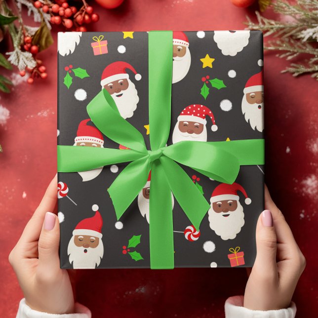 Papel De Regalo Fun Cute Festividad Navidades de Santa Claus (Subido por el creador)