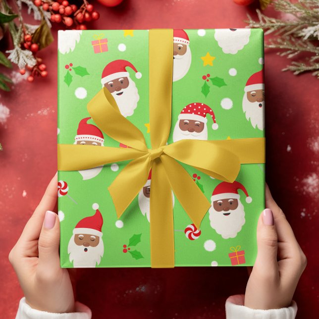 Papel De Regalo Fun Cute Festividad Navidades de Santa Claus (Subido por el creador)