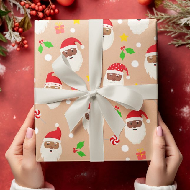 Papel De Regalo Fun Cute Festividad Navidades de Santa Claus (Subido por el creador)