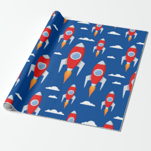 Papel De Regalo Fun de cohete de nave espacial