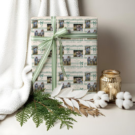 Papel De Regalo Fun Fa La Bow Collage de fotos de música de hojas