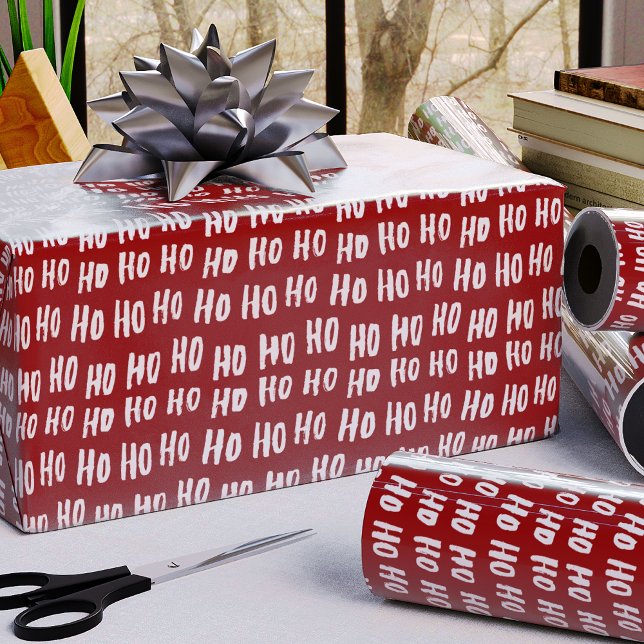 Papel De Regalo Fun Ho Ho Ho Textos Navidades del patrón de vacaci (Subido por el creador)