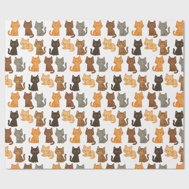 Papel De Regalo Fun Kitten Collection (Superficie plana)