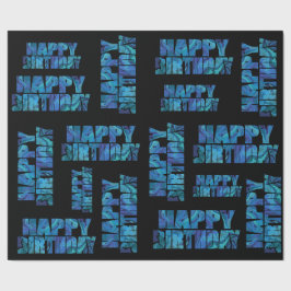 Papel De Regalo Fun Modern Happy Birthday