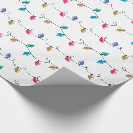 Papel De Regalo Fun Multicoleo Purpurina Navidades Luces