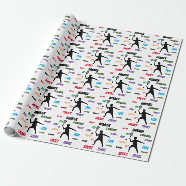 Papel De Regalo Fun player tennis  (Desenrollado)