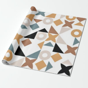Papel De Regalo Fun Trendy Bauhaus Geometric XOXO