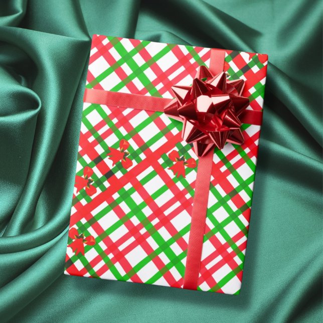 Papel De Regalo Funda roja y verde Feliz Navidad (Subido por el creador)
