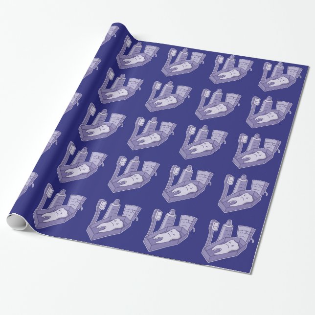 Papel De Regalo Funeral dental (Desenrollado)