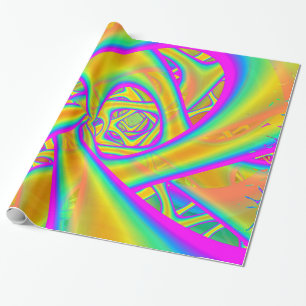 Papel De Regalo Funkidelic Dicroic Fused Glass Fractal
