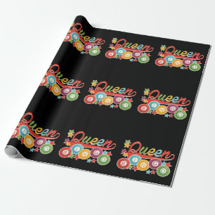 Papel De Regalo Funny Bingo Chica Bingo Balls Queen