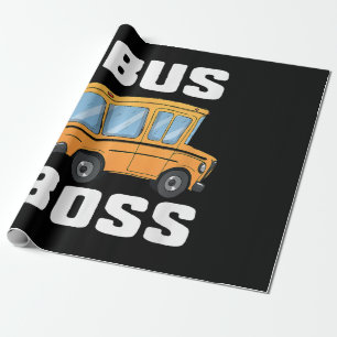 Papel De Regalo Funny Bus Boss School Bus Driver