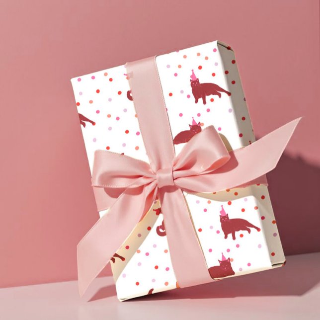 Papel De Regalo Funny Cats cute Purrfect Birthday Party (Subido por el creador)