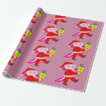 Papel De Regalo funny christmas axolotl santa claus<br><div class="desc">" funny christmas axolotl santa claus ", " xmas axolotl",  "christmas axolotl",  "santa claus axolotl",  axolotl, " ugly christmas", " mexican walking fish",  salamander,  waterdogs,  mudpuppies</div>